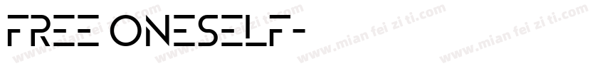 free oneself字体转换